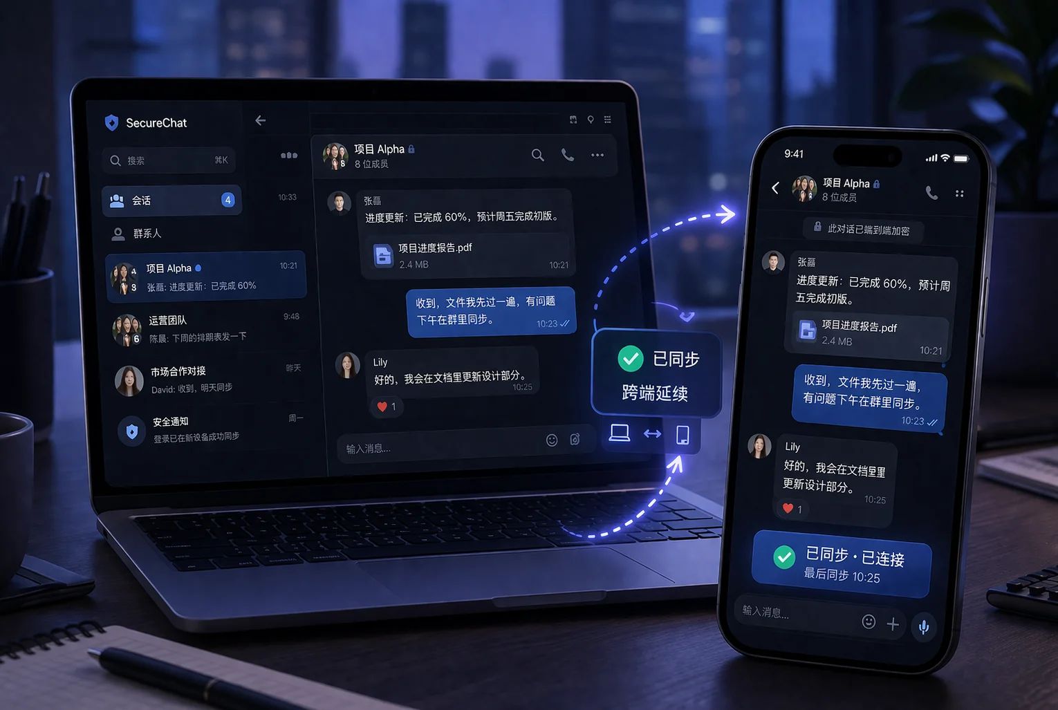 SafeW企业安全保障示意